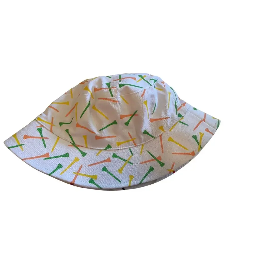 Americana Reversible Golf Tee Print Bucket Hat | Double-Sided